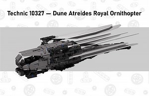 LEGO MOC-189489 Technic 10327 - Dune Atreides Royal Ornithopter (Technic 2024)