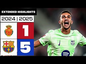 RCD MALLORCA 1-5 FC BARCELONA 2024/25 | Extended Highlight