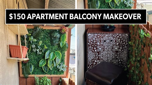 Transform apartment balcony for $150 with renter-friendly DIY