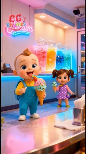I Want Ice Cream! Learn to Line Up | Kids Songs and Nursery Rhymes #shorts #cartoon