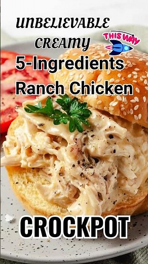 Easiest Creamy Crockpot Ranch Seasoning Chicken Recipe Ever!