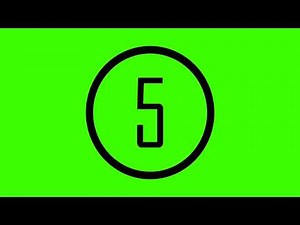 5 second timer green screen with sound | 5 second countdown green screen