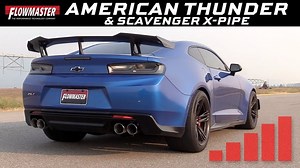 Flowmaster American Thunder Axle-back & Scavenger X-Pipe for 2016-2018 Camaro SS/ZL1 w/ 6.2L Engine