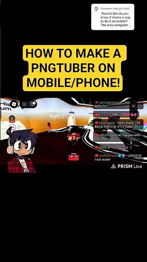 HOW TO MAKE A PNGTUBER ON MOBILE #pngtuber #vtuber #tutorial #obs #sona #streaming