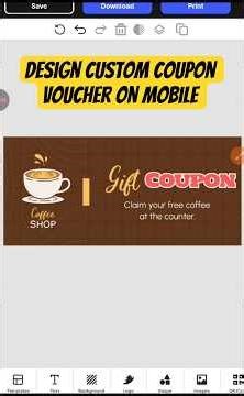 How to Design Custom Gift Voucher Coupons on Mobile Browser