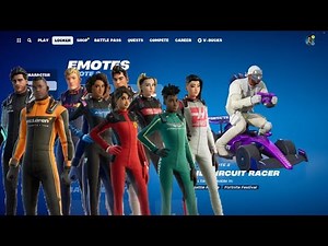 *NEW* Formula 1 Skins & Emote..! Fortnite Battle Royale