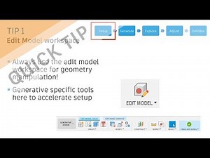 How to use Fusion 360 edit workspace for generative design