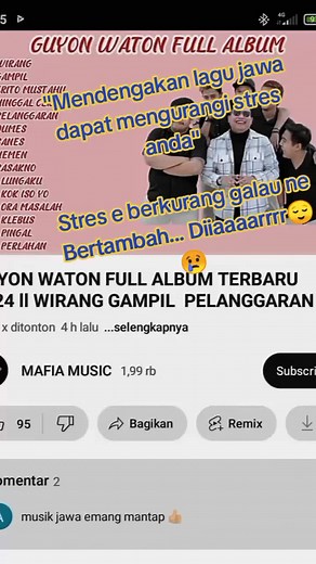 Relaxing Javanese Songs to Reduce Stress