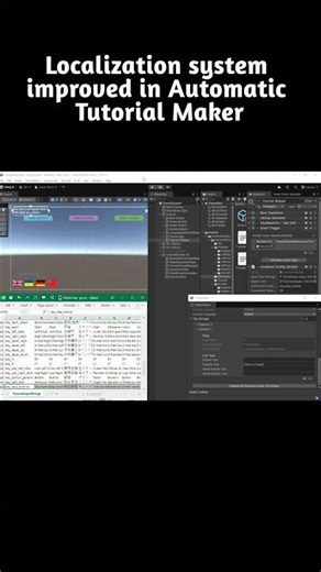 Localization system improved in Automatic Tutorial Maker #gamedev #unity #assets