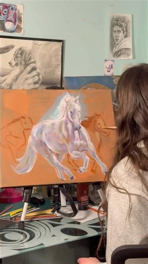 starting a new acrylic painting