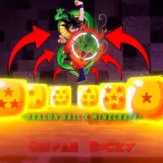 Gathering all seven Dragon Cubes for the ultimate blocky transformation! 🐉✨ #Minecraft #DragonBallZ