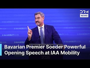 FULL SPEECH: Bavarian Premier Markus Soeder Inspires with Speech at IAA Mobility 2025 | AQ1B