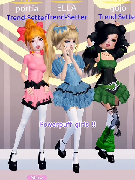made the powerpuff girls w/ @lixelxdti @dti girlies! 🫶🏻 #fyp #dresstoimpress #roblox #viral #blowup #fypage #xyzbcafypシ #foryoupage #robloxdti #dresstoimpressroblox #dtihacks #dtioutfitideas #dtiroblox #powerpuffsgirls #bubbles #blossom #buttercup