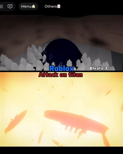 aot and roblox colossal titan transformation #roblox#aot