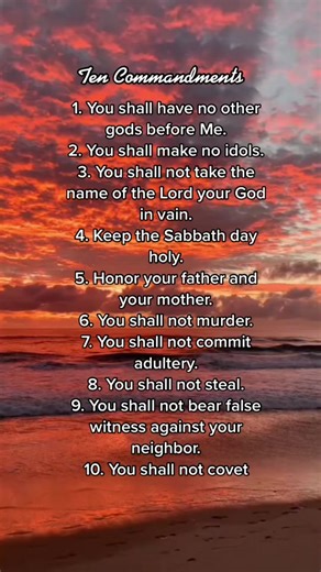 Understanding the Ten Commandments of God