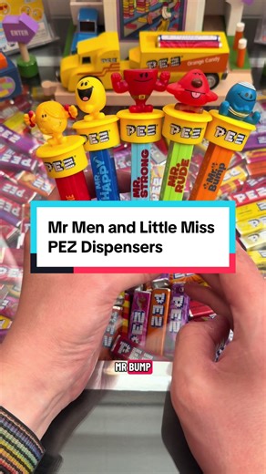 Showing off all 10 Mr Men and Little Miss PEZ dispensers! Did you know about the French writing ones? #pezcandy #pezdispensers #collecting #unboxingtoys #mrmenlittlemiss