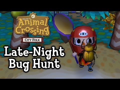 Animal Crossing: City Folk - Late-Night Bug Hunt 2023 (1 Hour of Gameplay)