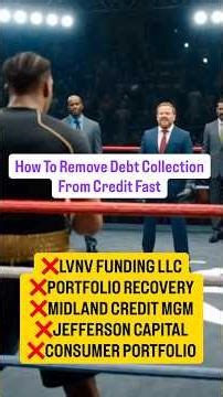 LVNV, Midland Debt Collection Removal Ez Guide | Bad Credit Fix