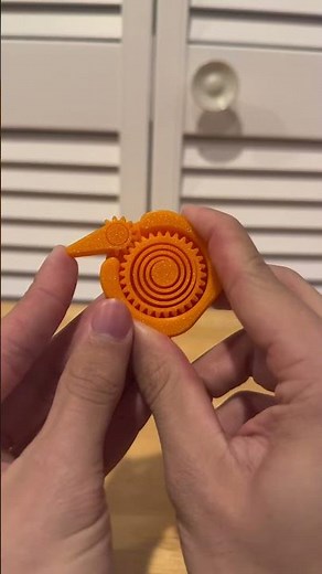 3d Printed Spiral Spring Flicker #3dprinting