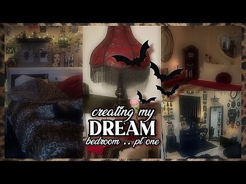 vampy room decor & halloween finds ☣︎ DIY room MAKEOVER .. pt 1