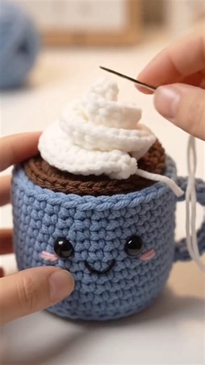 Cute Crochet Mug Cover ☕🧶 | Easy & Adorable Crochet DIY