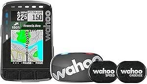 Wahoo ELEMNT ROAM V2 GPS Bike Computer + Bike Speed, Cadence and Heartrate Sensors
