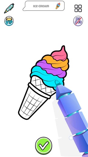 How to Draw an Ice Cream 🍦 | Easy Drawing #shorts