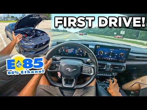 FIRST DRIVE In My E85 TUNED S650 Mustang GT!! *6 SPEED MANUAL*