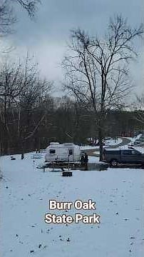 Burr Oak State Park, Glouster, Ohio. ❄️ Winter camping and hiking. ❄️