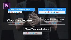 Download Social Media Lower Third - All in one - FREE Videohive - aedownload.com