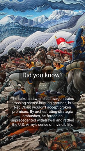 Red Cloud's strategic ambushes force unprecedented US withdrawal, rattle army. #nativeamerican #history #Indigenous #americanhistory #indian #tribe #historytok