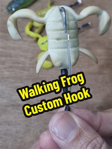 Custom Hook for Walking Frog Fishing