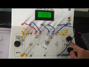 Transistor characteristics taking readings