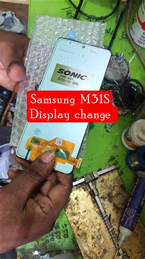 Samsung M31S display change # #মেরামত #shortvideo #repair #viralvideo #minivlog