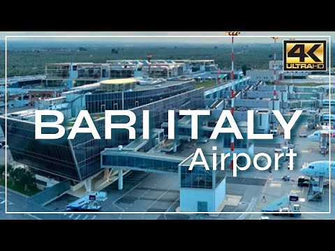 Bari Airport 4k Italy Travel Tour Aeroporti di Puglia Bari International Airport Karol Wojtyla