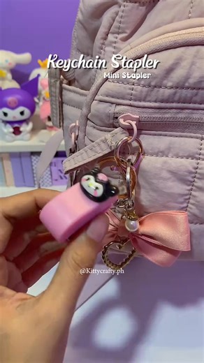 MINI STAPLER KEYCHAIN:https://vt.tiktok.com/ZSHtGhhLRjS8p-RdaYG/ | Kittycrafty