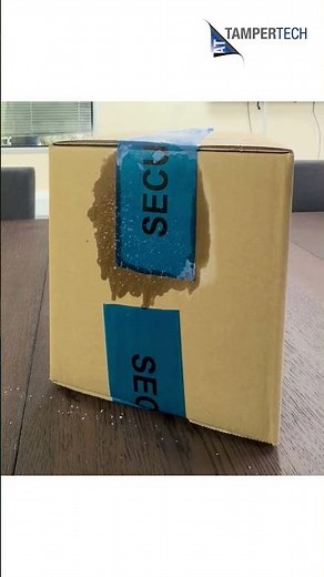 Tamper Evident Security Tape working under cold chain and freezer by TamperTech #packaging