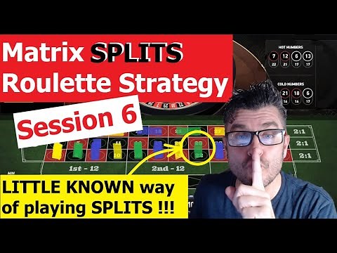 BEST Roulette Strategy "MATRIX SPLITS" | Session 6 Building the Bankroll | Online Roulette Strategy