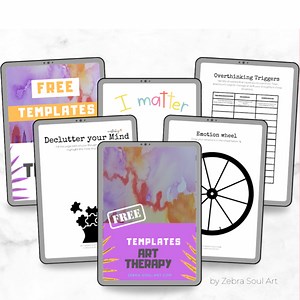 Art Therapy Templates - Art is powerful! Unleash your creativity