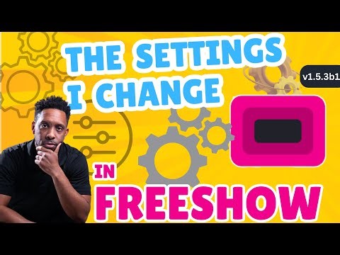 Settings to Change in FreeShow #freeshowtutorial #propresenter
