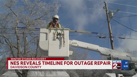 NES releases power restoration estimates, new outage status tool