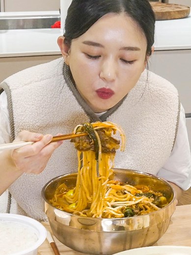 직접 만든 차돌짬뽕 먹방 ASMR