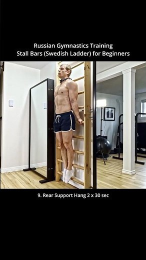 The stall bars (Swedish ladder) are one of the most effective tools for building strength.