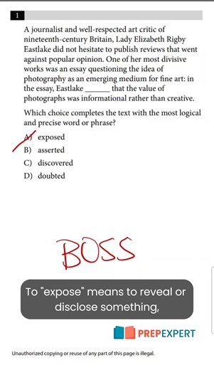  Build Your Own Simple Solution On Digital SAT Reading #SAT #ACT #TestPrep #SATPrep #ACTPrep #CollegeAdmissions | Prep Expert | Facebook