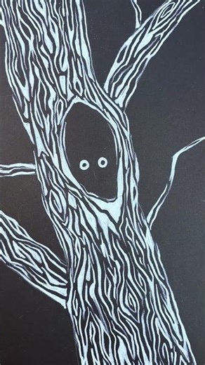 Drawing a Night Scene Under Moonlight with Colored Pencils-Shading Techniques