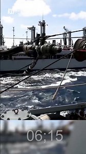 US Navy Method for Transferring Cargo from Ship to Ship