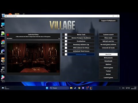 Resident Evil Village - установка Fluffy Mod Manager и модов
