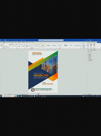 Create Beautiful Book Covers in MS Word