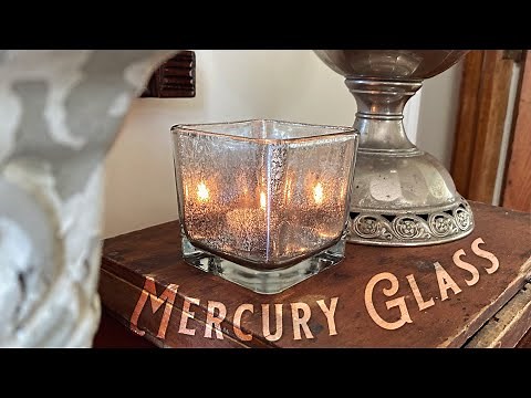 How To Make Faux Mercury Glass - Easy DIY Gift, Wedding, Christmas, Home Decor