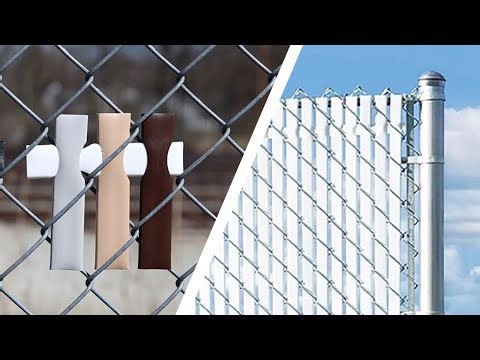 Top Lock Privacy Slats for Chain Link Fences - Privacy Slats Sample Installation
